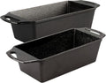 Lodge Cast Iron Loaf Pan Set of 2 - Even Baking and Ready to Use