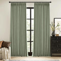 MIULEE Sage Green Pinch Pleated Blackout Curtains for Bedroom