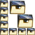 Peasur Solar Outdoor Lights 10 Pack 140LED - Warm 3000K Motion Sensor