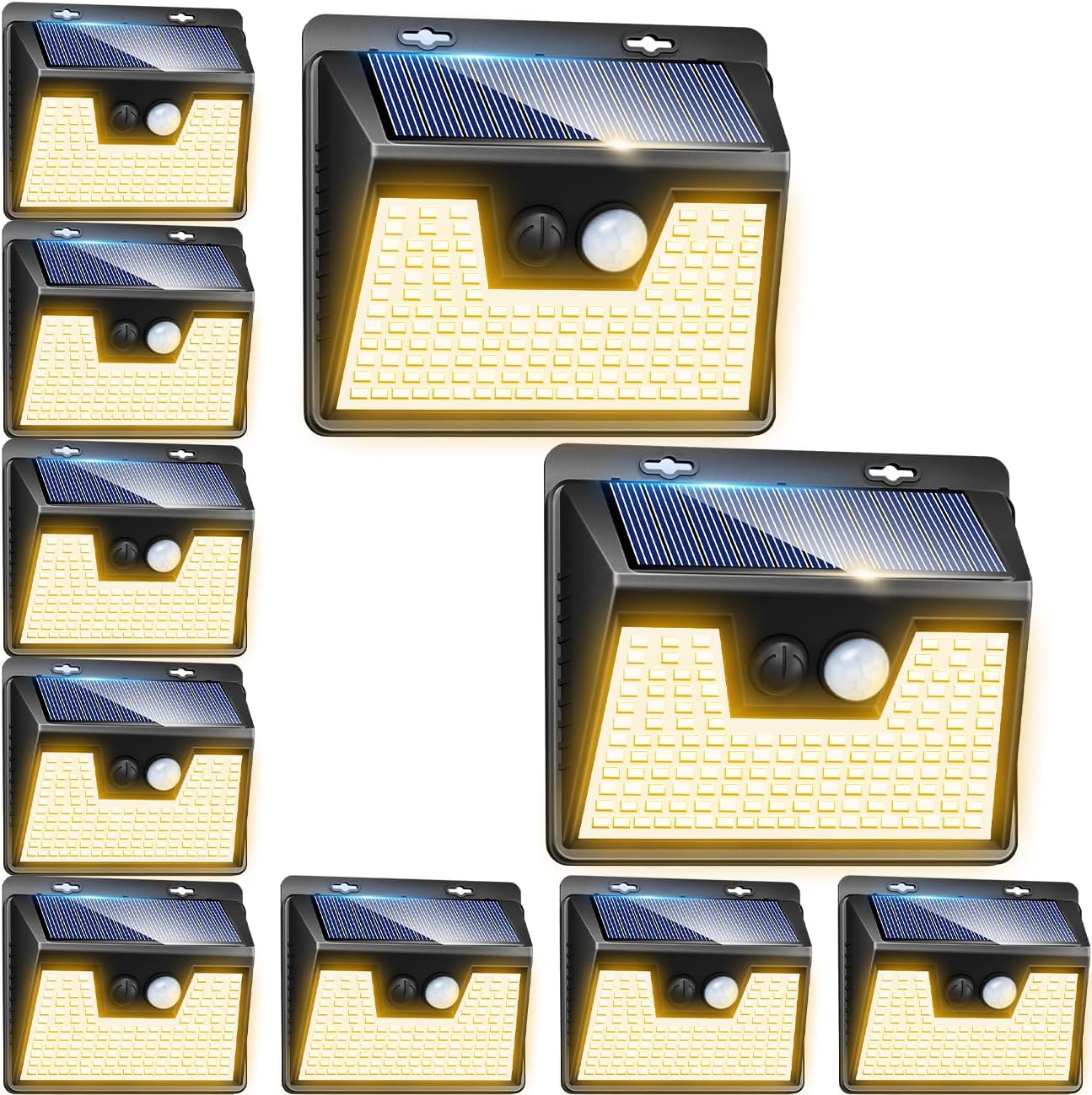 Peasur Solar Outdoor Lights with Motion Sensor for Security