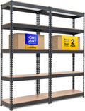 HOMEDANT 5-Tier Boltless Metal Shelving Unit for Garage Storage