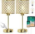 Crystal Touch Control Table Lamp Set of 2 - Touch Dimmable Bedside