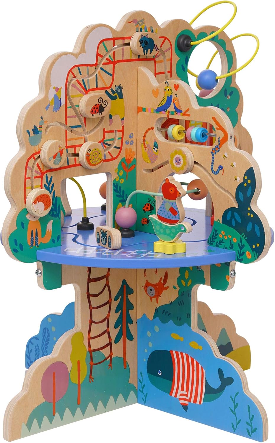 Playground Adventure Wooden Toddler Activity Center for Fun Learning