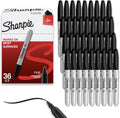 36 Count Black Sharpie Fine Tip Markers - Perfect for Plastic, Metal, Wood