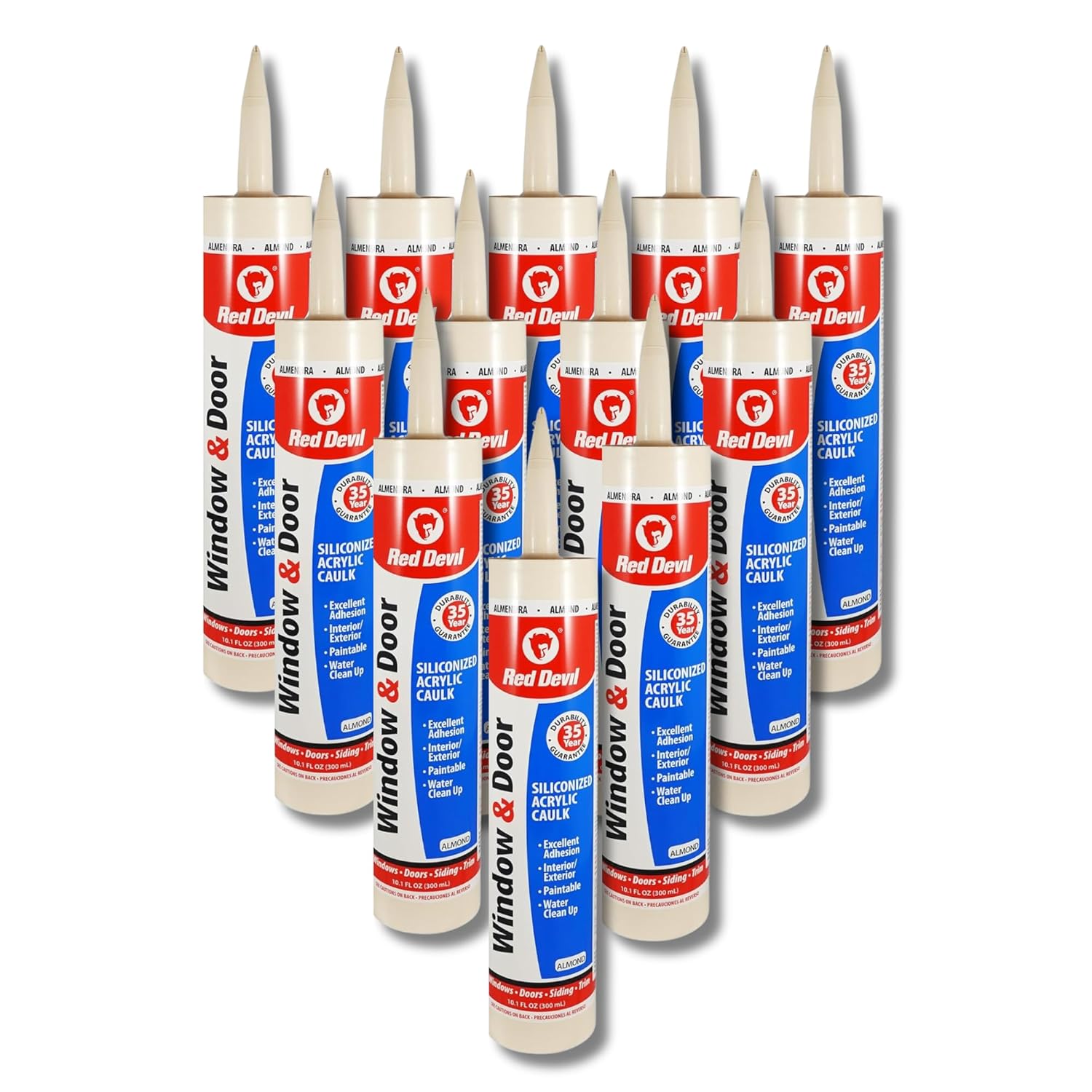 Red Devil 084620 Window & Door Caulk for Professional Results
