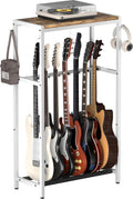 Guitar Stand Multiple Guitar Rack Holder with Top Shelf - Space Saving