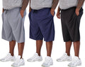 Real Essentials Men's Big & Tall 3-Pack Dry Fit & Mesh Active