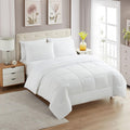 Full White 7 Piece Comforter Set - All Season Microfiber Bedding