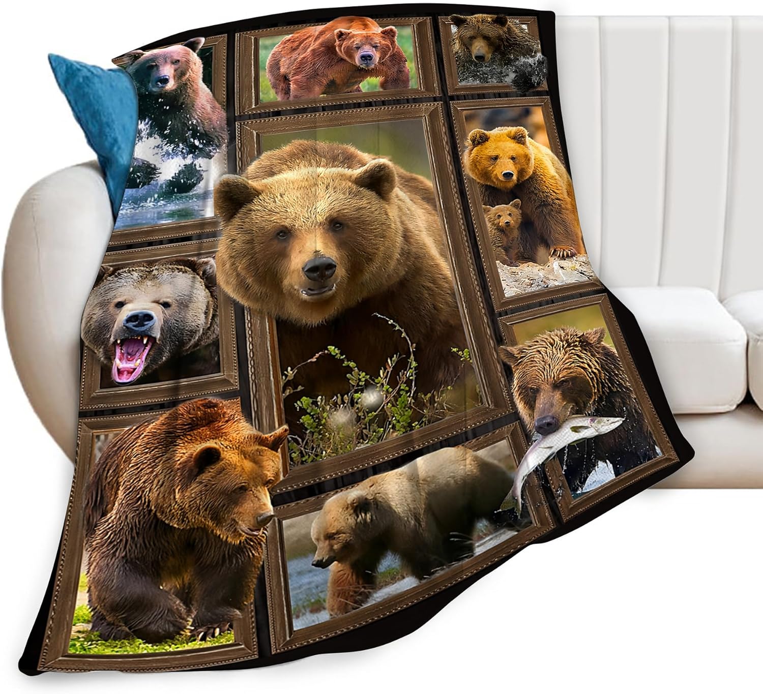 Ultra-Soft Bear Throw Blanket for Cozy Comfort and Style