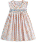 Curipeer Little Girls Summer Dress Floral Short Sleeve Cotton - Cute