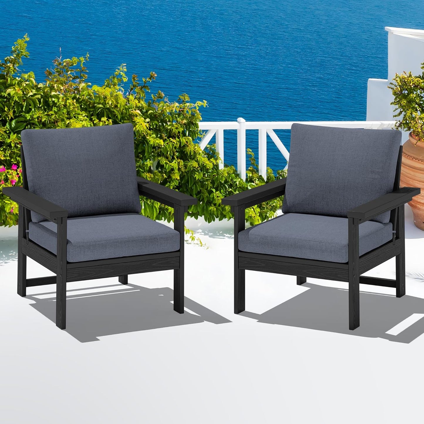 SERWALL Outdoor Patio Sofa Set for Stylish Relaxation