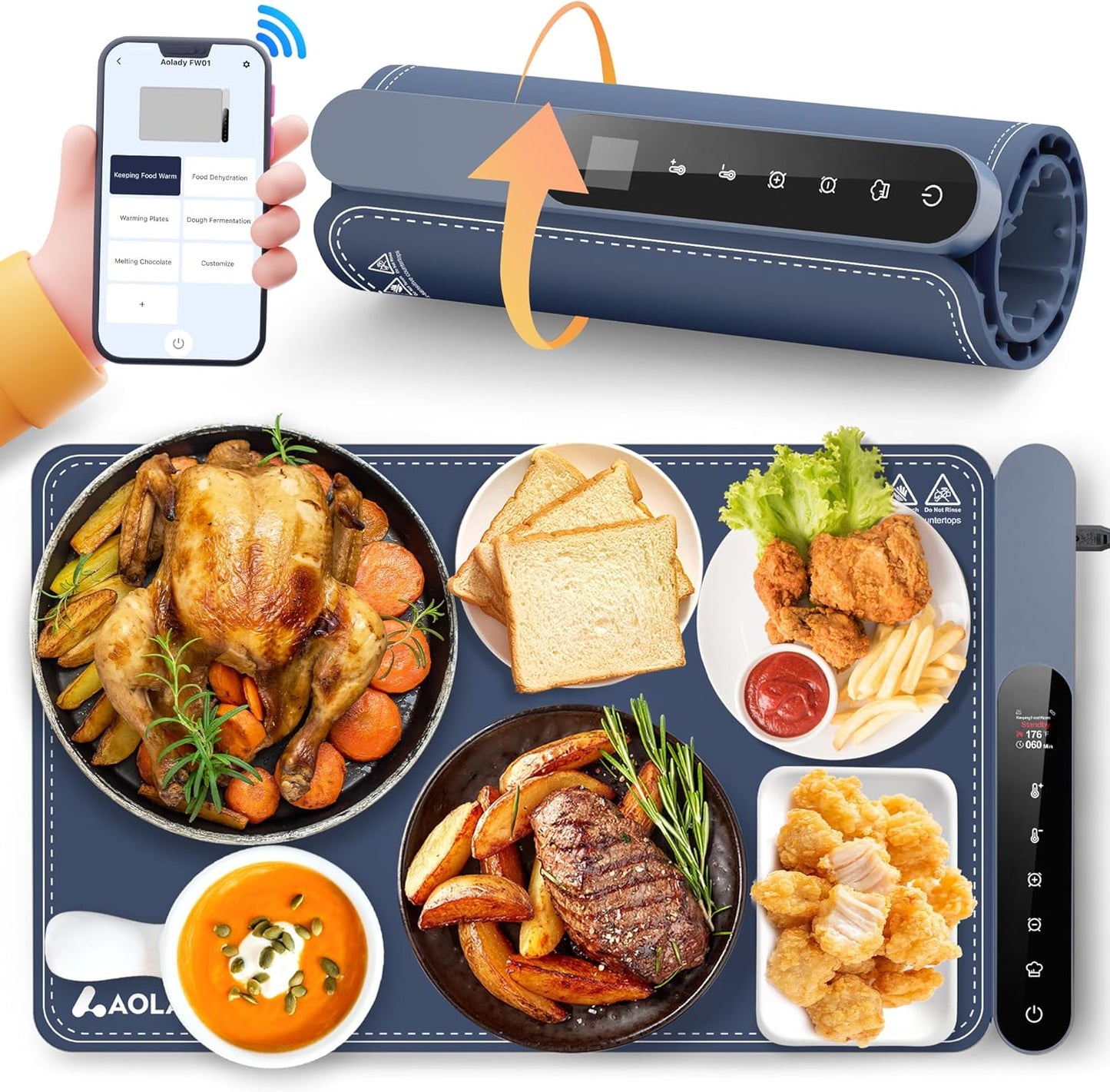 Food Warming Mat for Parties and Buffets - Ideal Gift Choice