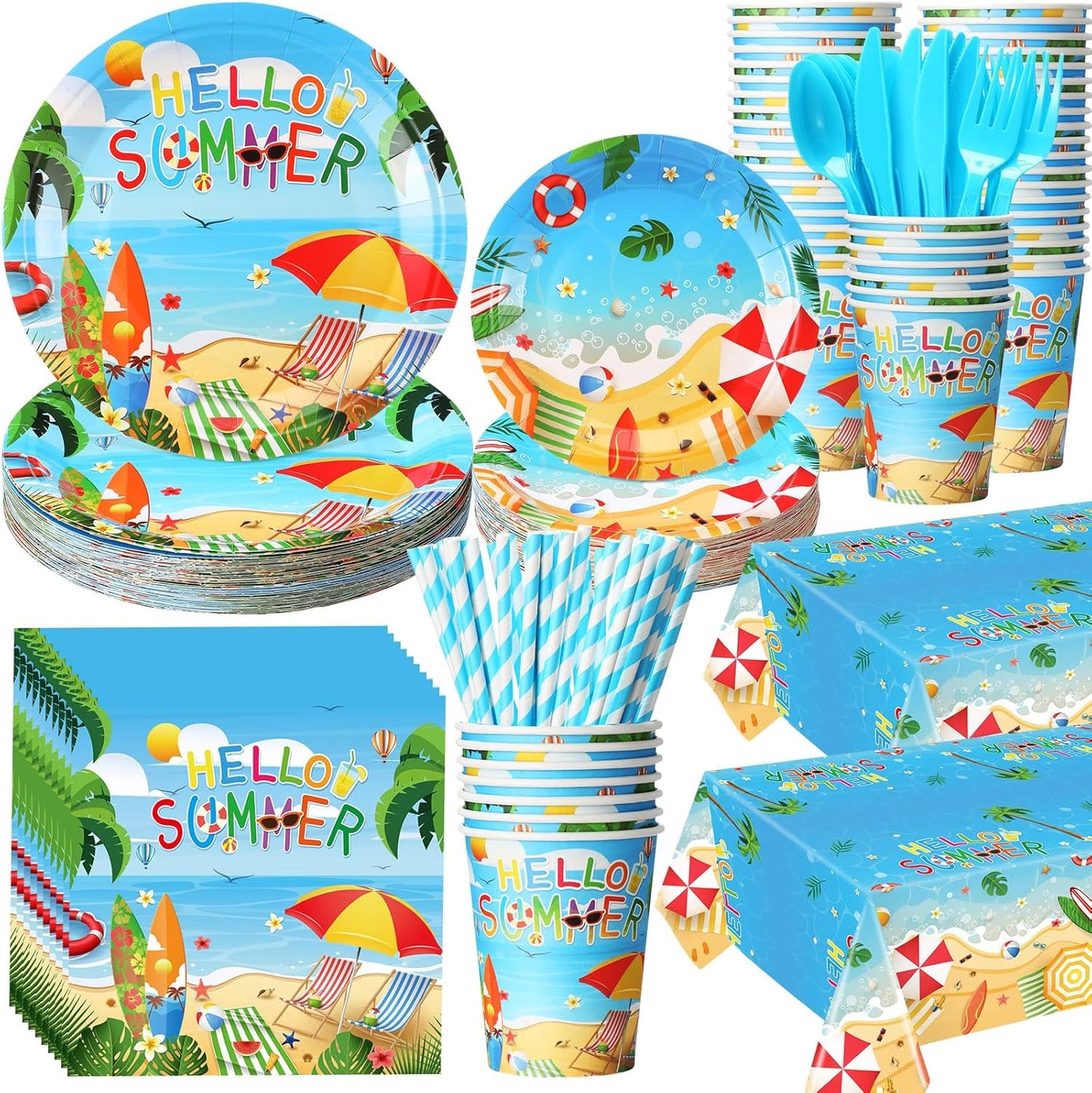 452 Pcs Summer Beach Party Decorations for Fun Gatherings