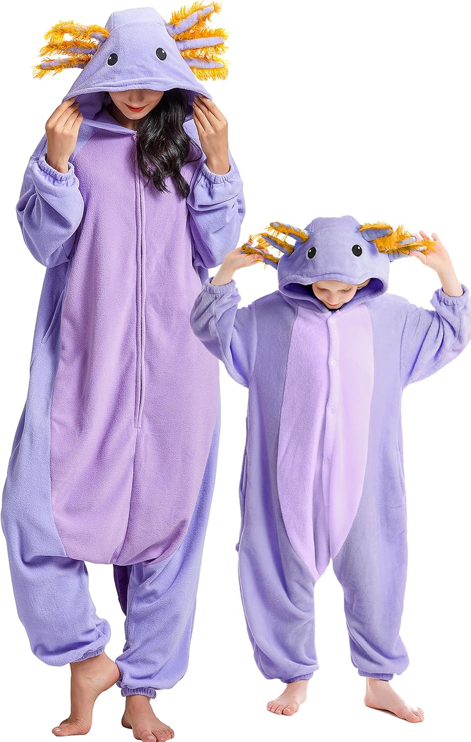 Unisex Axolotl Onesie Pajamas for Cozy Sleepwear and Fun