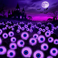 Kohlrabi Halloween Swaying Solar Eyeball Lights - Purple Glow