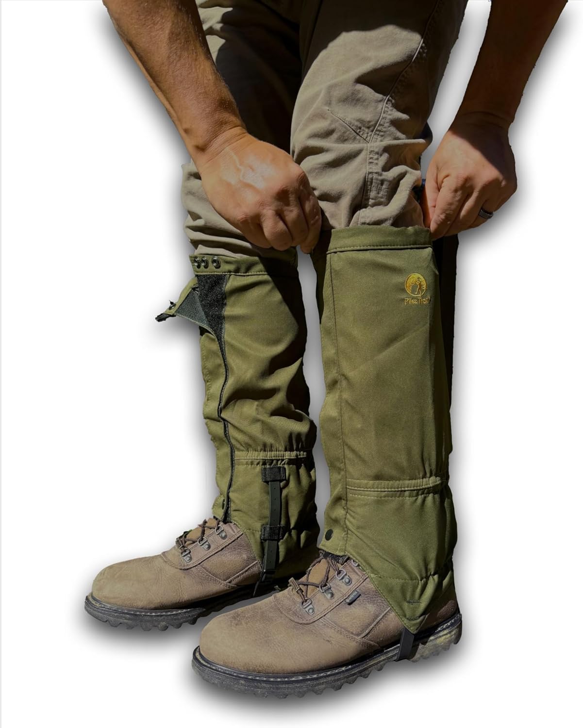 Pike Trail Adjustable Leg Gaiters for Hiking and Outdoor Activities