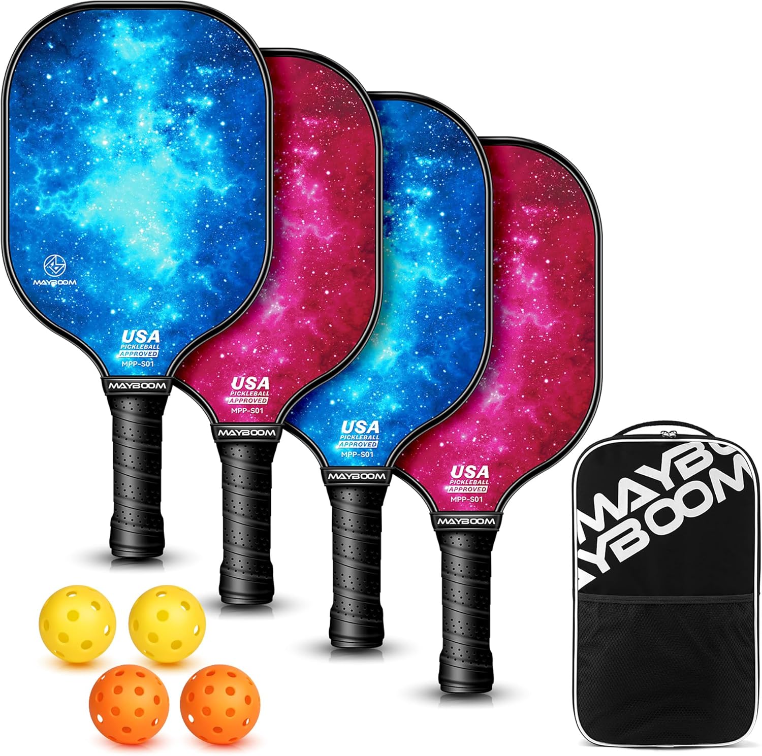 Mayboom USAPA Approved Pickleball Paddles Set for Beginners