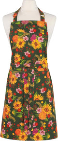 Sunflower Splendor Cotton Chef Apron, 28 x 32in - Oversized Fit