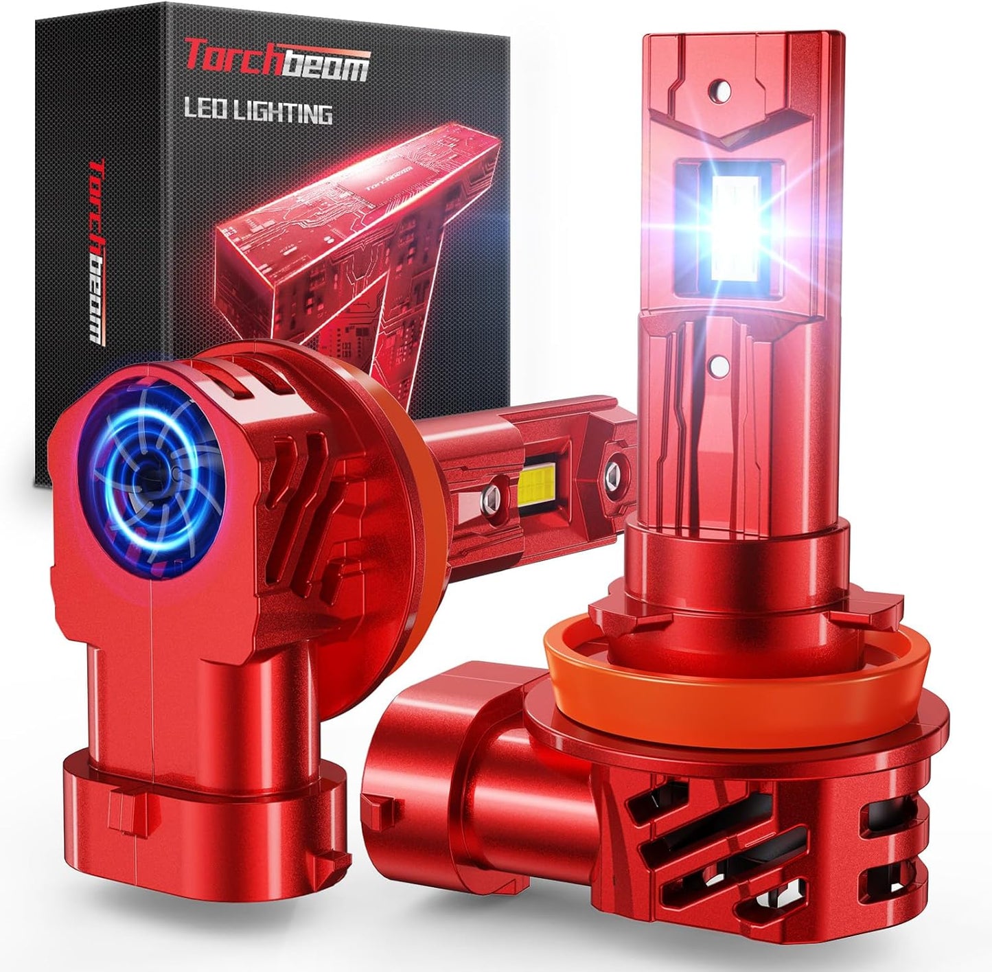 Torchbeam H11/H8/H9 Bulbs: 45000LM Brightness for Safety