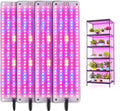 Grow Lights for Indoor Plants Full Spectrum Panel - Slim 4-Pack