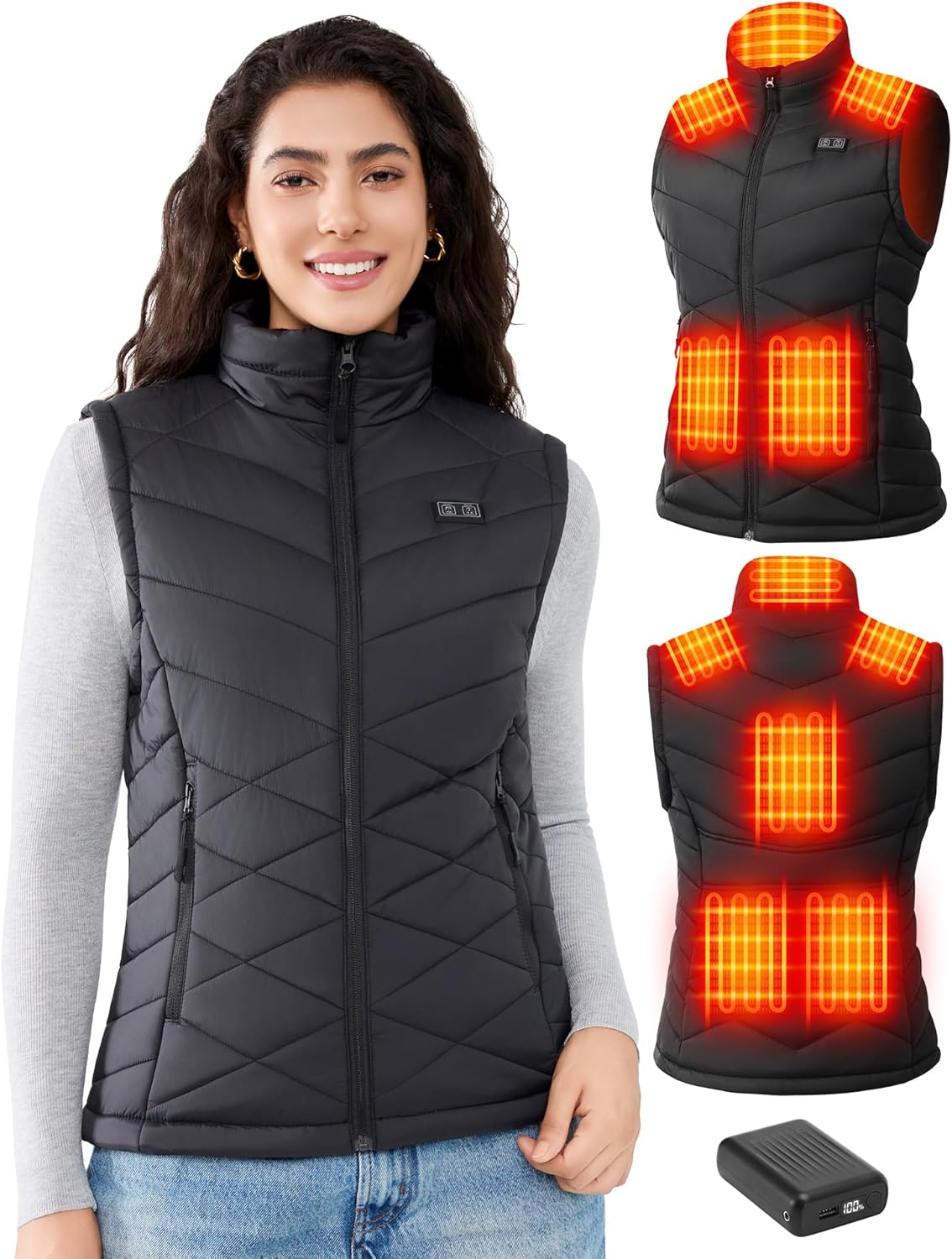 Heated Vest for Women with 18400mAh Battery for Ultimate Warmth