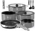 Pro DUXANO 12PC Nonstick Pots and Pans Set - Durable Hybrid Skillet