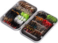 Fly Fishing Flies Kit Assortment for Trout Bass - 64 pcs Starter Set