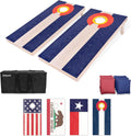 Cornhole Boards 4 x 2 ft Flag Series Wood Cornhole Set - Regulation