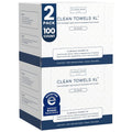 Clean Towels XL Face Towelettes - Large Disposable Face Towels, 100 Ct