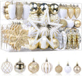 SHareconn 106PCS Christmas Balls Ornaments Set for Holiday Decor