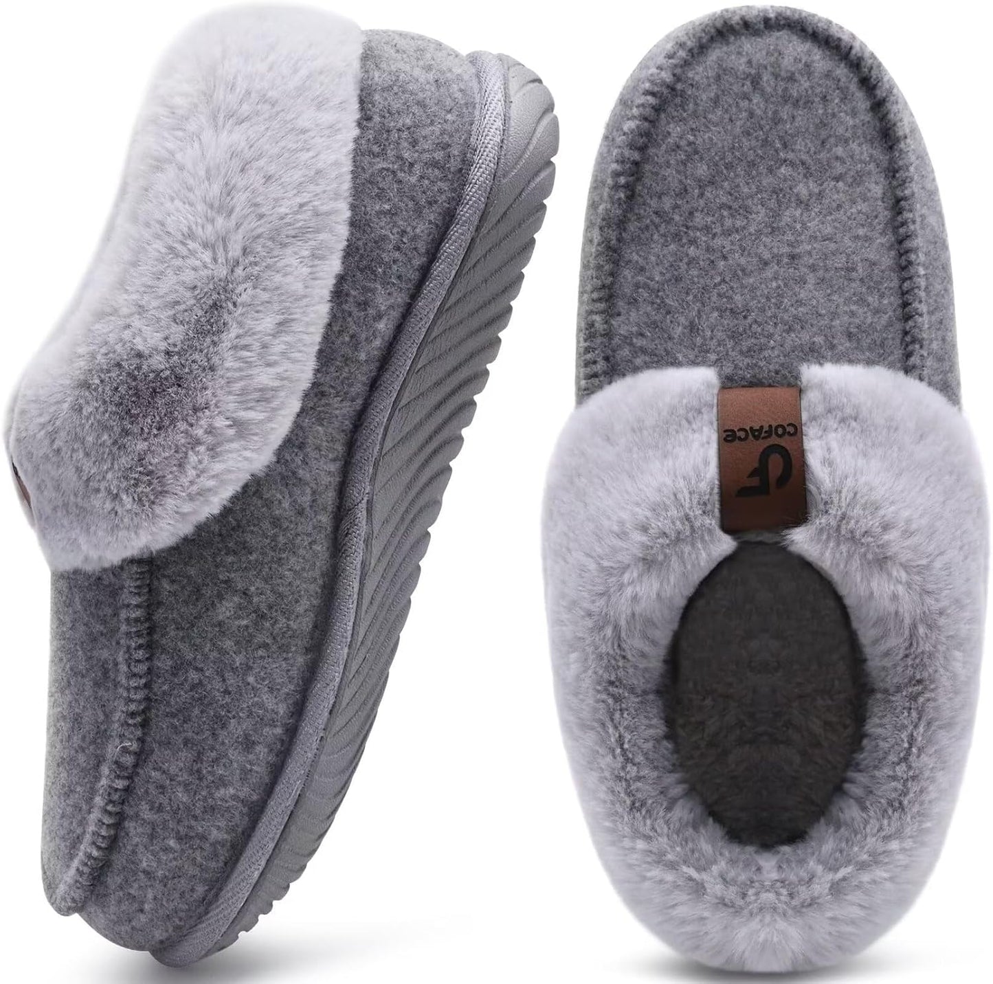 COFACE Women's Memory Foam House Slippers with Arch Support