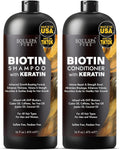 Biotin Shampoo and Conditioner Set with Keratin - Anti-Thinning Duo