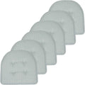 Sweet Home Collection Memory Foam Chair Cushion Pads - 6 Pack