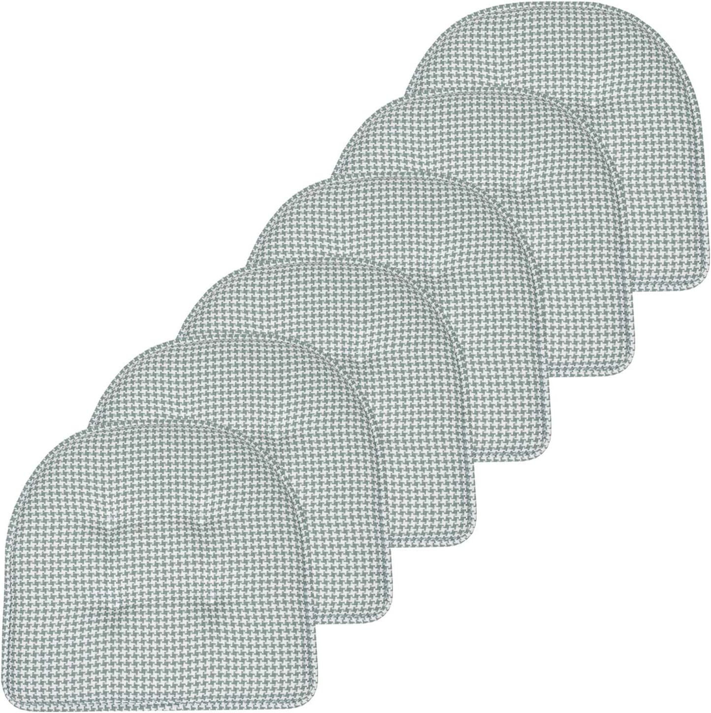 Sweet Home Collection Memory Foam Chair Cushion Pads 6 Pack