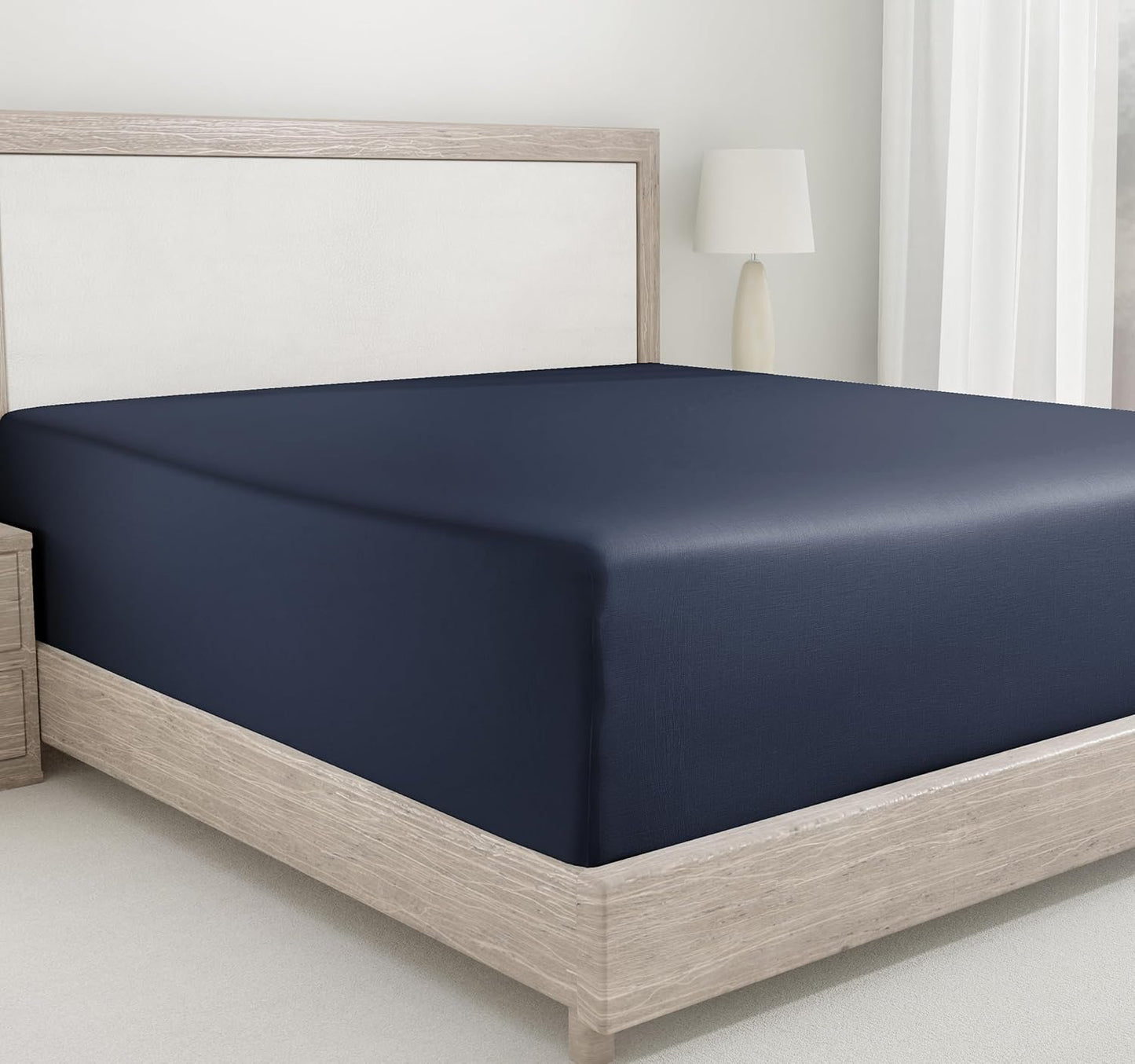 California Design Den Twin Deep Pocket Fitted Sheet for Comfort