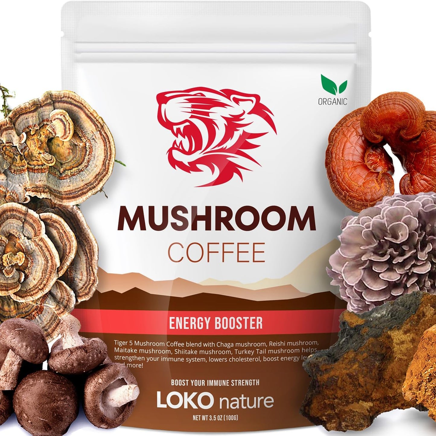 Immune Boosting 5 Mushroom Coffee | Natural Energy | LOKO nature