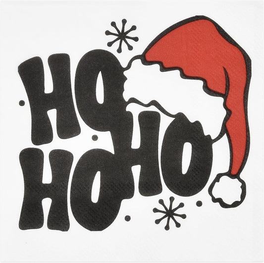 Santa Hat Cocktail Napkins - Festive Holiday Decor!
