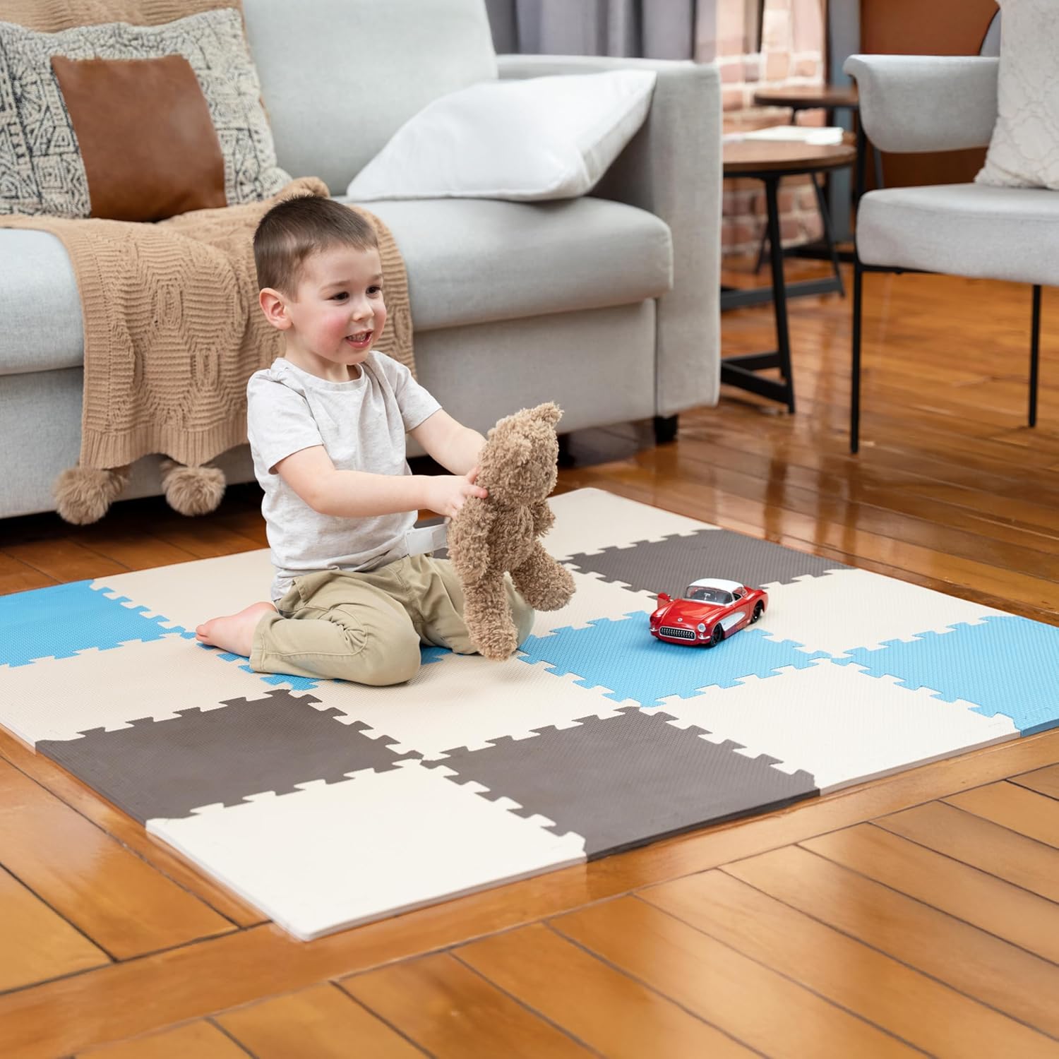 MioTetto Baby Play Mat - Safe Foam Floor Tiles for Kids
