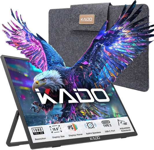 Kado 15.6'' FHD Portable Monitor - Ultra Slim & Versatile
