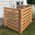 Air Conditioner Fence Wood Composter Bin 3 Panels 36 in - Outdoor