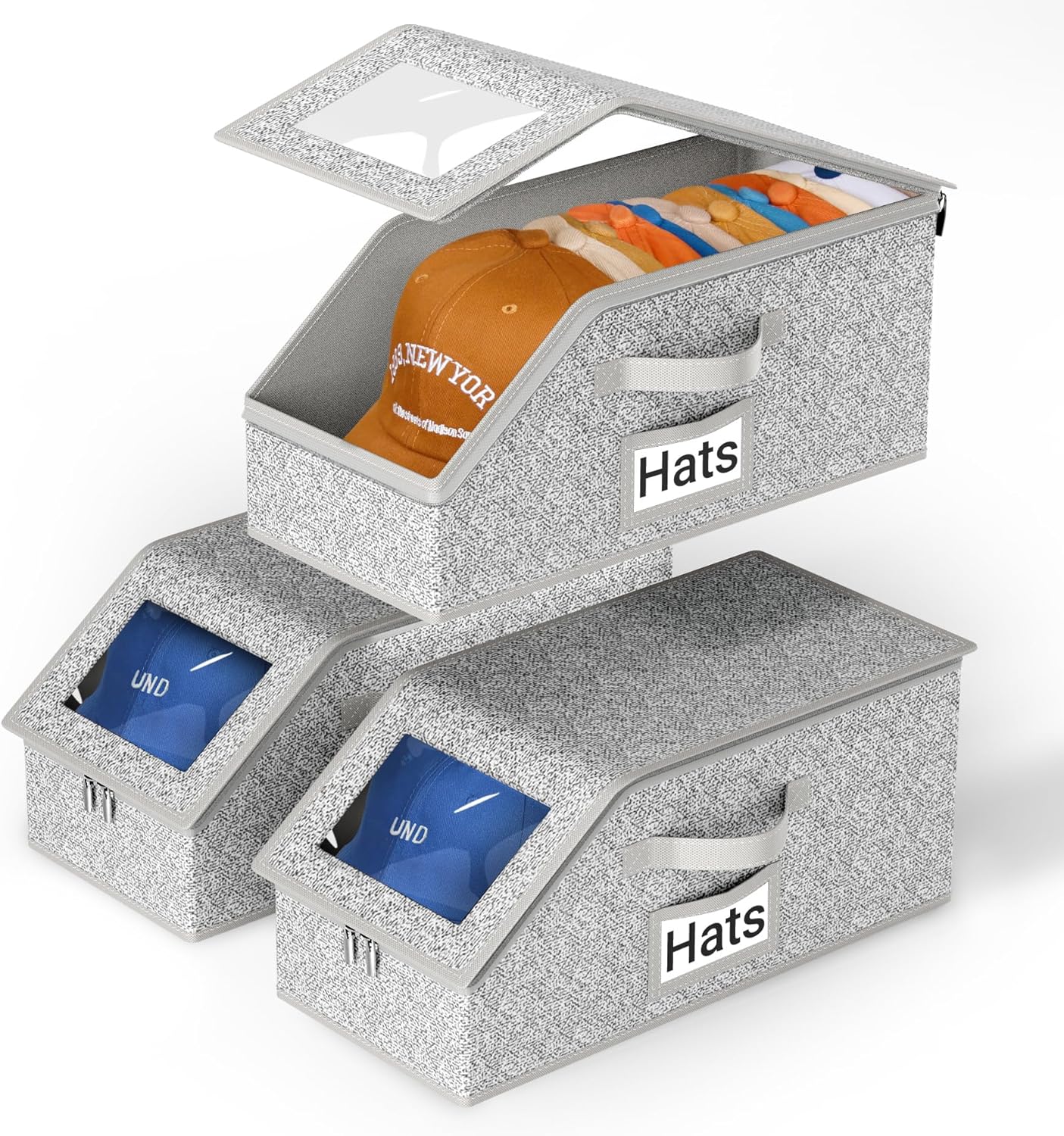 AOODA Stackable Hat Storage for Baseball Caps, Holds 36 Hats