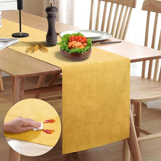 Waterproof Wipeable Farmhouse Table Runner for Any Occasion