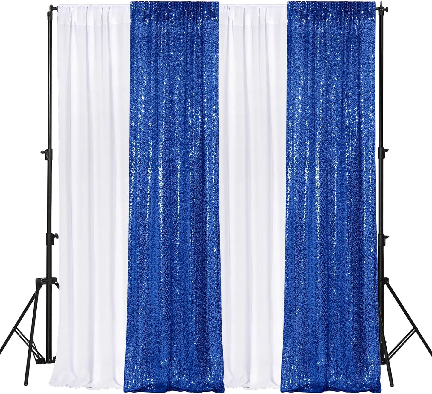 4 Panels Backdrop Curtains for Elegant Party Decorations