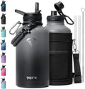 64 oz Insulated Water Bottle Half Gallon - Cold 48H, Leakproof