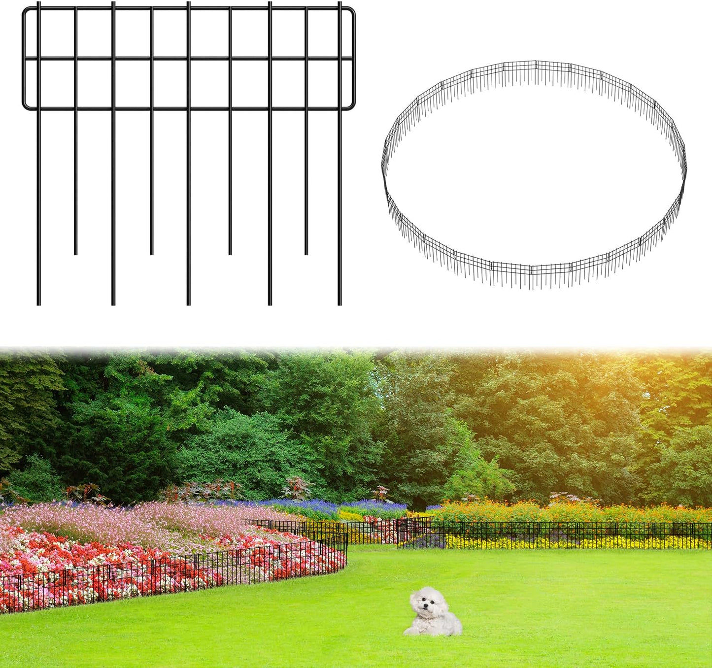 Decorative Fence Panel for Garden Border Edging and Animal Barrier