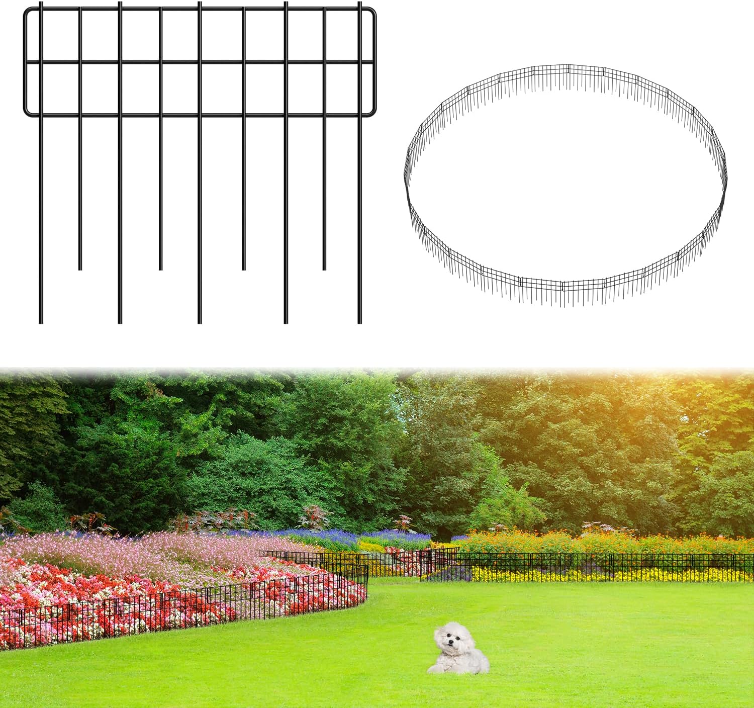 Decorative Fence Panel for Garden Border Edging and Animal Barrier