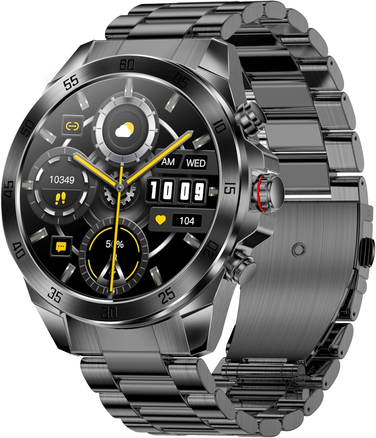 ALPHAGEAR Smartwatch: Calls, Wellness, 1.43 Screen, 14 Days Battery