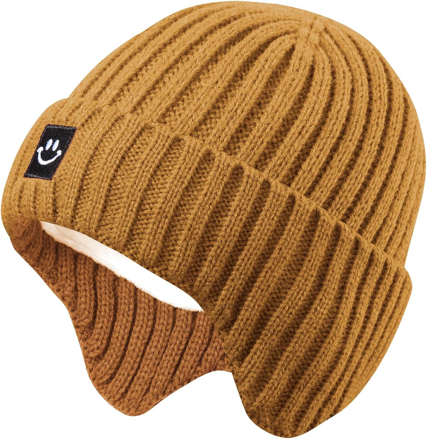 MaxNova Earflap Toddler Beanie for Kids 0-8 Years