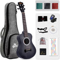 Concert Ukulele Vintage Hawaiian 23in Black - Hand Rubbed Finish