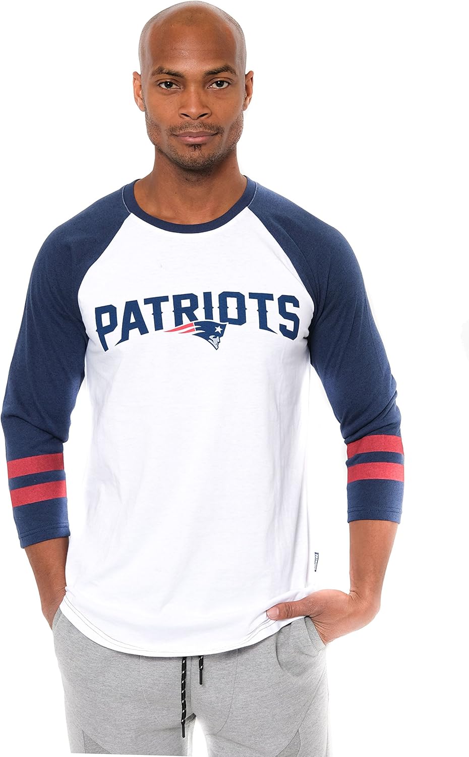 Ultra Game NFL Official Super Soft Raglan Baseball Tee
